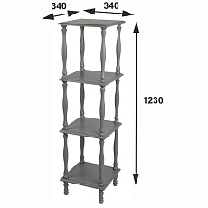 Этажерка Мебелик П 8 006591 2