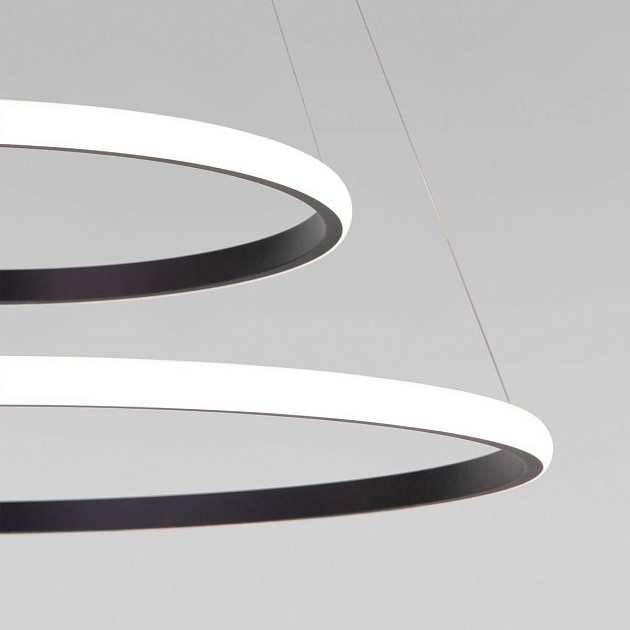 Подвесной светодиодный светильник Eurosvet Collars 90264/2 черный Фото № 4