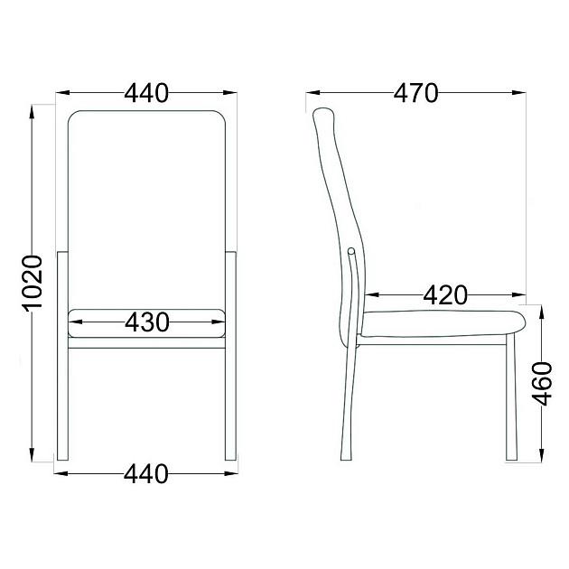 Кухонный стул AksHome Denver коричневый, экокожа 27902 Фото № 2