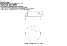 Встраиваемый светильник Crystal Lux CLT 045C1 WH IP44 2