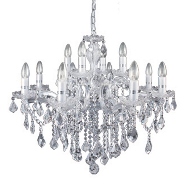 Подвесная люстра Ideal Lux Florian SP12 Cromo 035604 изображение 1 Подвесная люстра Ideal Lux Florian SP12 Cromo 035604 Фото № 1
