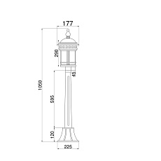 Уличный светильник Maytoni Salamanca O031FL-01BR 2