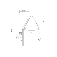 Настенный светильник TK Lighting CONO BEIGE a070965 2