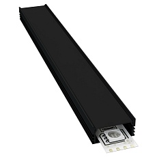 Профиль накладной с рассеивателем черный 2м. Apeyron 08-10-Ч