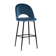 Барный стул Stool Group Меган велюр пыльно-синий AV 415-H58-08(B)