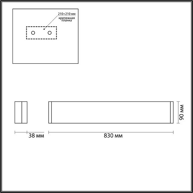 Настенный светодиодный светильник Odeon Light Hightech Framant 4294/30WL Фото № 4
