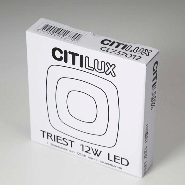 Потолочный светодиодный светильник Citilux Триест CL737B012 Фото № 10