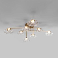 Потолочная светодиодная люстра Eurosvet Ripple 50389 LED латунь 5