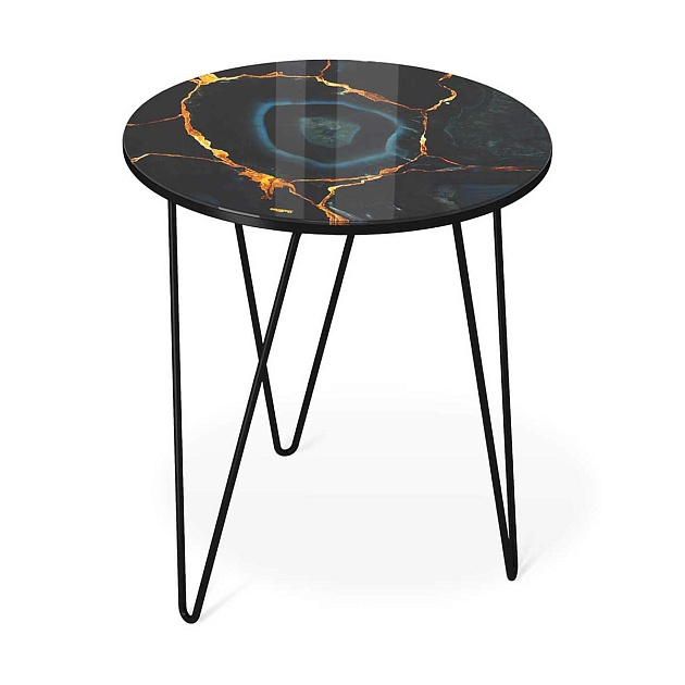 Журнальный стол Sheffilton SHT-CT27 титановый кварц/черный муар 4007482116 Фото № 1