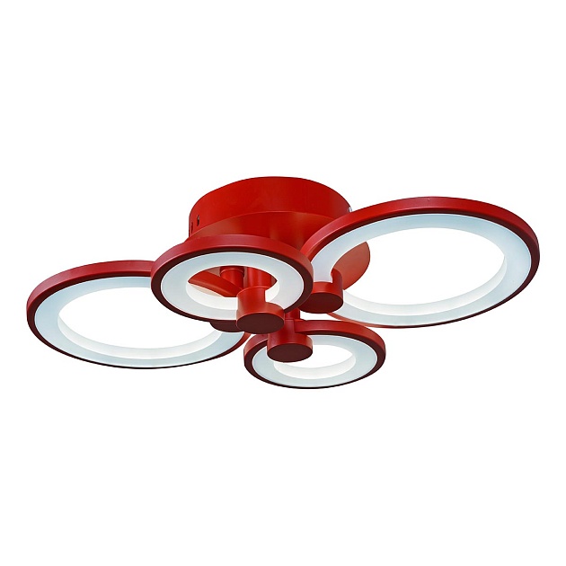 Потолочная светодиодная люстра iLedex Ring A001/4 Red Фото № 1
