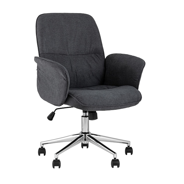 Кресло руководителя Stool Group Simona серый THOMASINA GY702-36 GREY Фото № 1