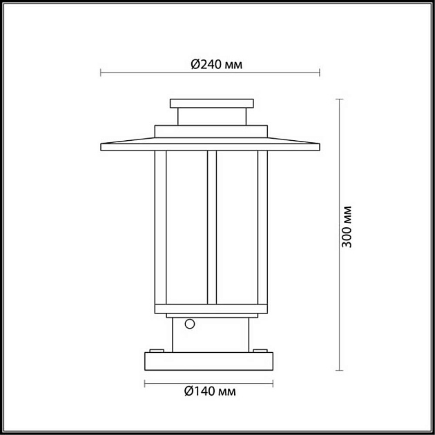 Уличный светильник Odeon Light Nature Mito 4047/1B Фото № 4