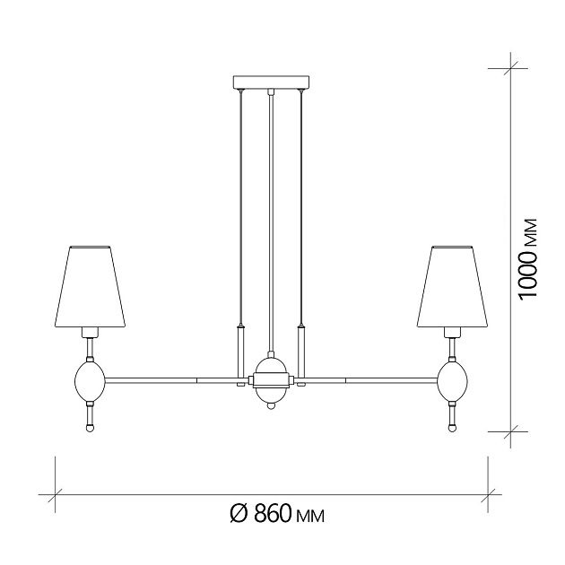 Подвесная люстра Escada Elegy 2106/8S Фото № 2