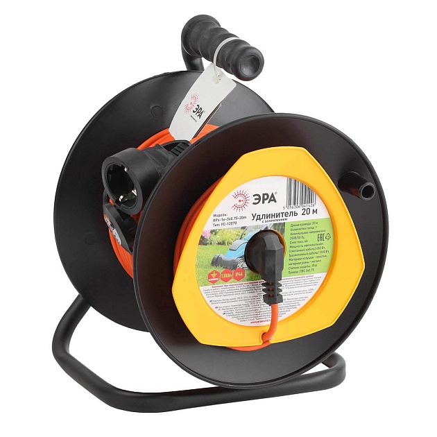 Удлинитель силовой ЭРА RPx-1e-3х0.75-20m Б0043045 Фото № 1