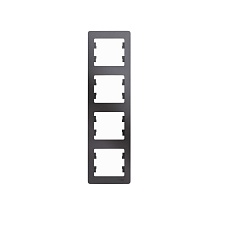 Рамка 4-постовая Systeme Electric Glossa графит GSL001308