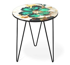 Журнальный стол Sheffilton SHT-CT27 малахитово зеленый/черный муар 4007482110 5