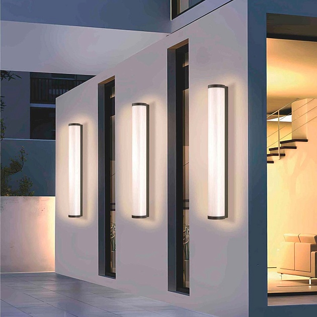 Уличный настенный светодиодный светильник Favourite Kolonne 4639-1W Фото № 5