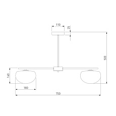 Подвесная люстра Eurosvet Like 30190/5 латунь 1
