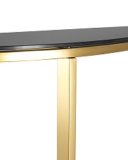 Консоль Stool Group АЛЬБА 115х30 стекло черное сталь золото ECST-095-SR-TG 2
