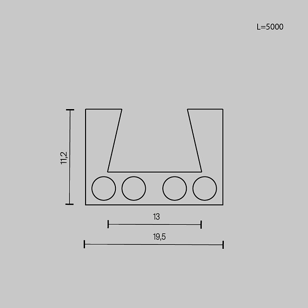 Шинопровод Maytoni Technical Busbar trunkings Elasity TRX160-115B Фото № 2