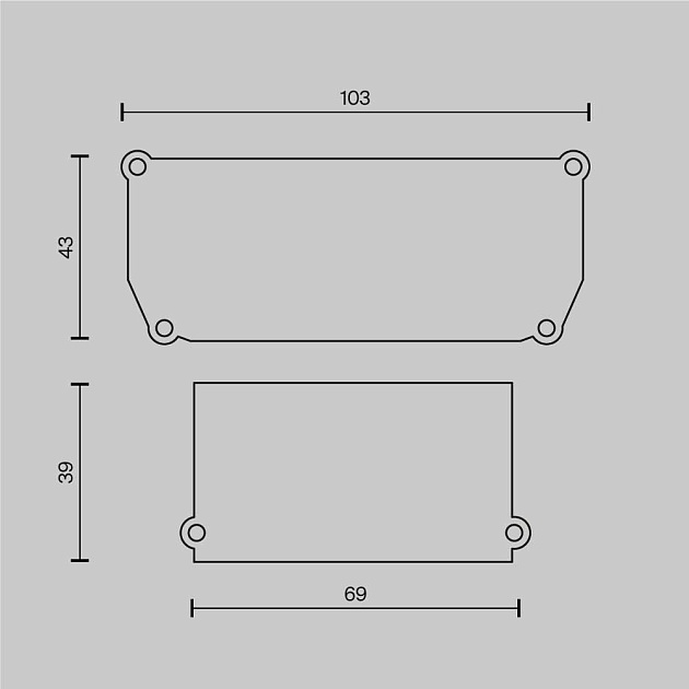 Заглушка Maytoni Technical (4 шт) ALM012EC-SC-W Фото № 2