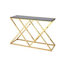 Консоль Stool Group ИНСИГНИЯ 120х40 стекло smoke сталь золото ECST-026-TG-SK (120x40)