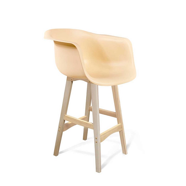 Барный стул Sheffilton SHT-ST31/S65 бежевый/прозрачный лак 8045200401 Фото № 1