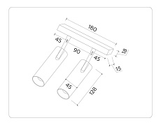 Трековый светодиодный светильник Ambrella light Track System GL3902 1
