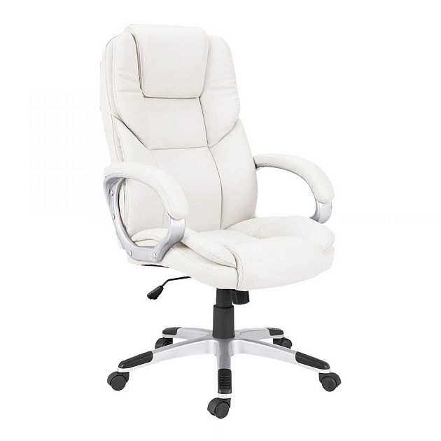 Кресло руководителя AksHome Leon белый, экокожа 56771 Фото № 1