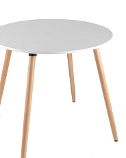 Кухонный стол Stool Group Oslo Round WT D80 белый УТ000000982 1