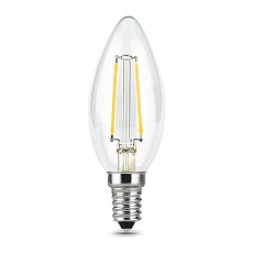Лампа светодиодная диммируемая Gauss филаментная E14 5W 2700К прозрачная 103801105-D 2