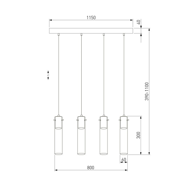 Подвесной светильник TK Lighting 3149 Look Graphite Фото № 2