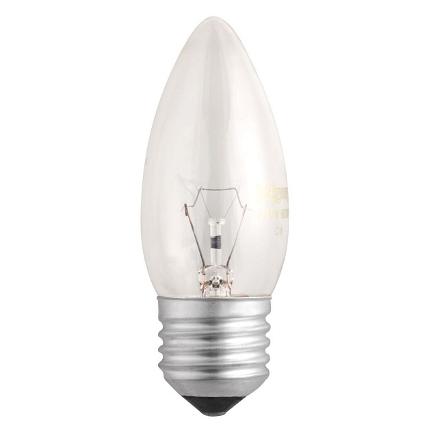 Лампа накаливания Jazzway E27 60W 2700K прозрачная 3320331 Фото № 1
