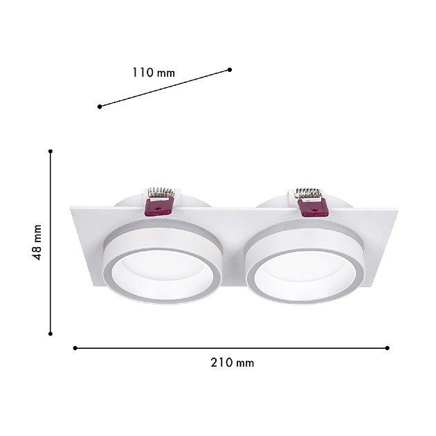 Встраиваемый светильник Favourite 4650-2C Фото № 2