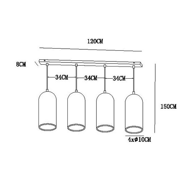 Подвесной светильник Lucide Gipsy 35411/04/41 изображение 2 Подвесной светильник Lucide Gipsy 35411/04/41 Фото № 2