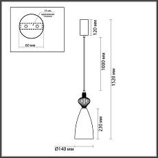 Подвесной светильник Odeon Light PALLETA 5045/12LC 1
