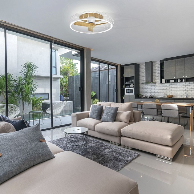 Потолочная светодиодная люстра-вентилятор Mantra Nature 7809 Фото № 5