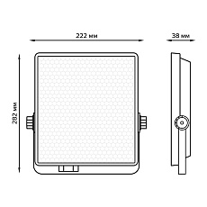 Прожектор светодиодный Gauss Evo 70W 6500К 687511370 4