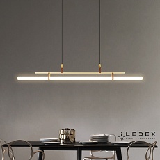 Подвесной светодиодный светильник iLedex Zoom 9498P-46W-3000K GL-BR-WH 1