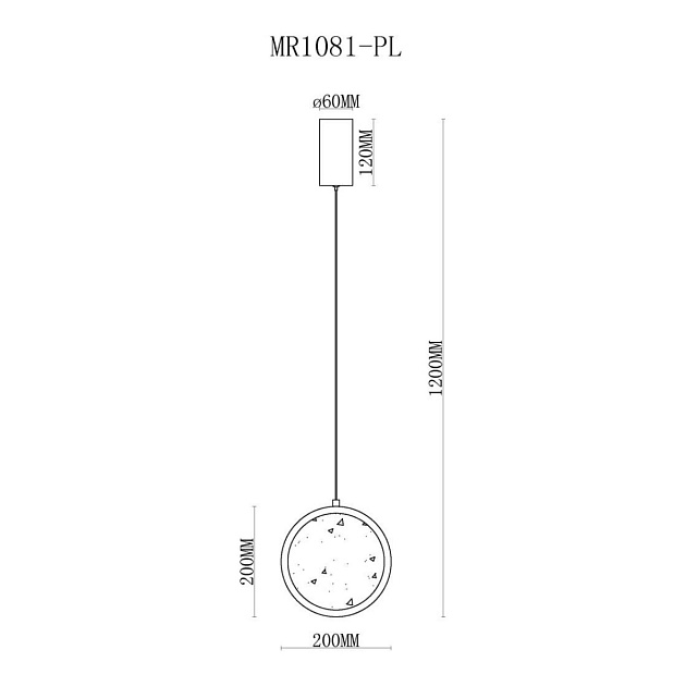 Подвесной светодиодный светильник MyFar Lora MR1081-PL изображение 5 Подвесной светодиодный светильник MyFar Lora MR1081-PL Фото № 5