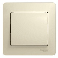 Выключатель одноклавишный Systeme Electric Glossa 10A 250V бежевый GSL000212