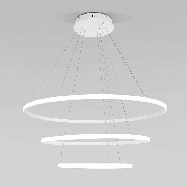 Подвесной светодиодный светильник Eurosvet Collars 90264/3 белый Фото № 1