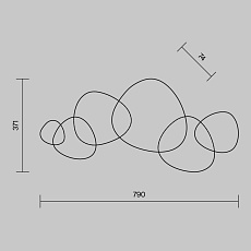 Настенный светодиодный светильник Maytoni Jack-stone MOD314WL-L13G3K 2
