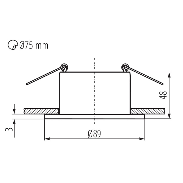 Точечный светильник Kanlux GLOZO DSO G/B 36224 Фото № 2