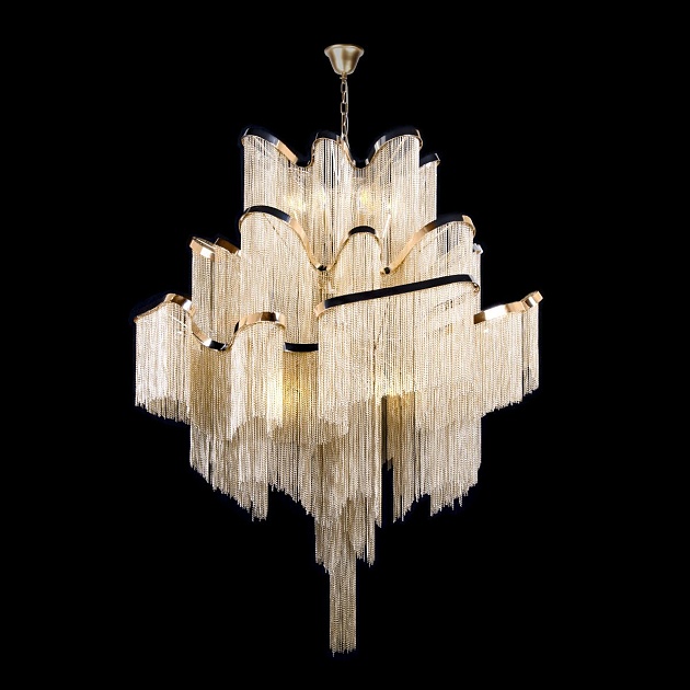 Подвесная люстра Loft IT Stream 10208/1000 Gold изображение 2 Подвесная люстра Loft IT Stream 10208/1000 Gold Фото № 2