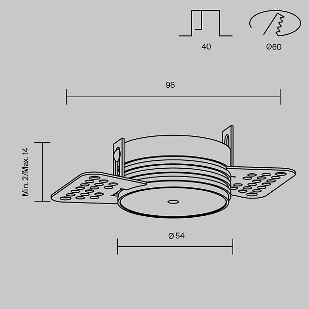 Крепление Maytoni Technical Pendant PA001-TRS-W Фото № 7