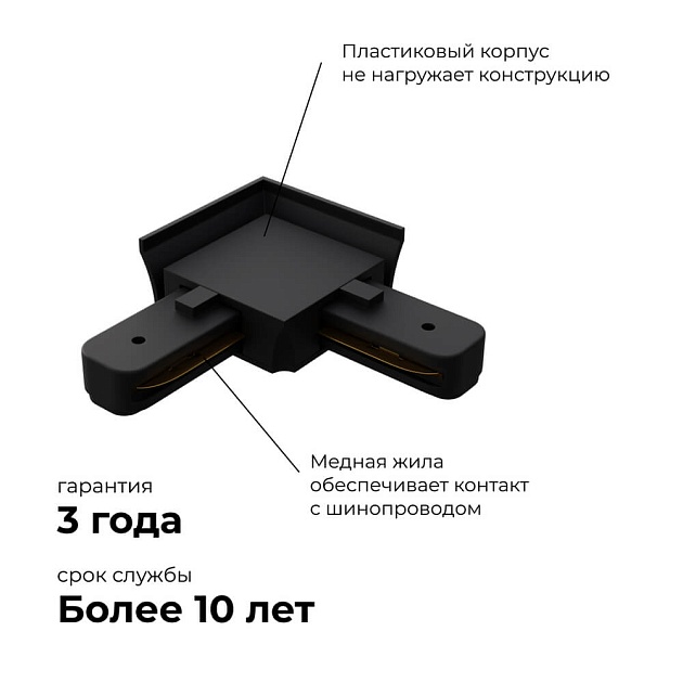 Коннектор угловой однофазный Apeyron 09-123 изображение 7 Коннектор угловой однофазный Apeyron 09-123 Фото № 7