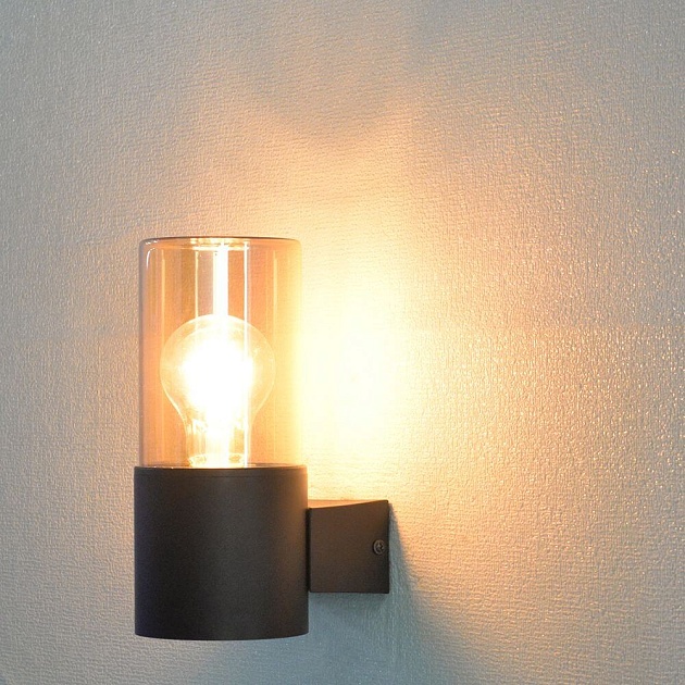 Уличный настенный светильник Arte Lamp Seginus A6515AL-1BK Фото № 3