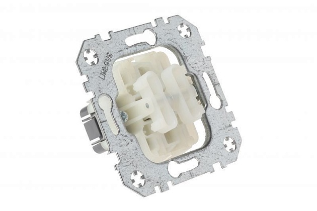 Выключатель двухклавишный Liregus Epsilon бежевый 28-053 Фото № 4