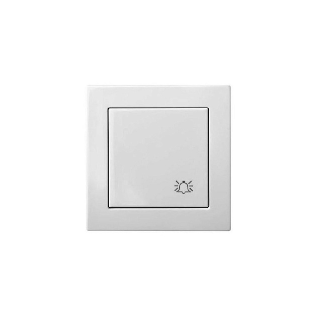 Кнопка звонка Liregus Epsilon белый 28-011 Фото № 1